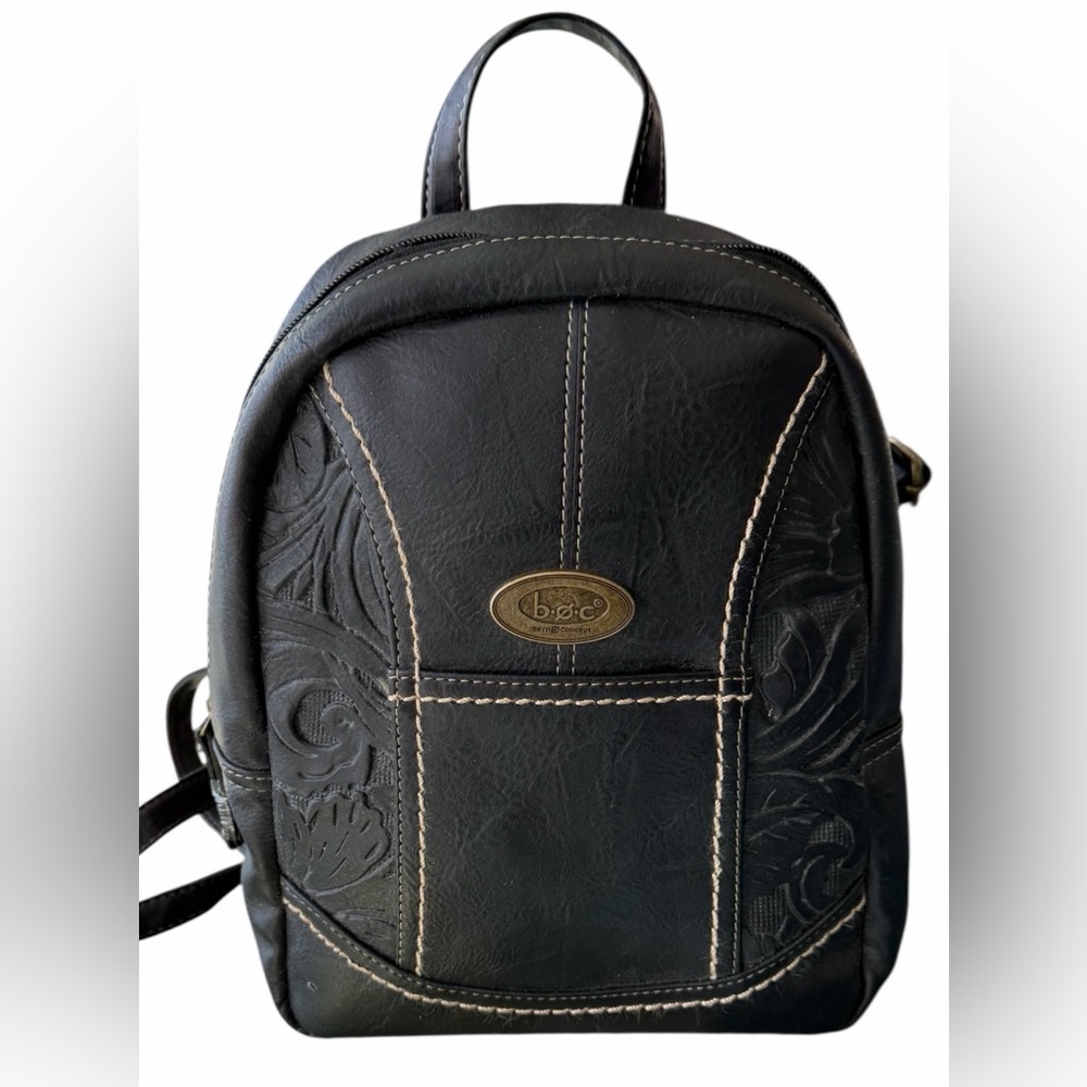 Boc Born Concept Brown Faux Leather Backpack